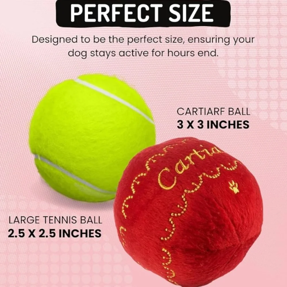 Luxurious Plush Dog Ball